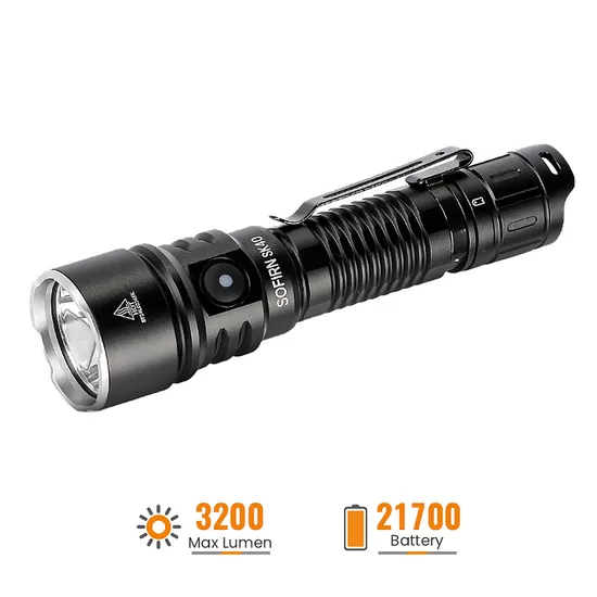 SOFIRN SK40 3200 Lumens Tactical Flashlight with Dual Switches